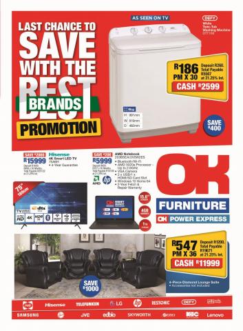 Home & Furniture offers in Pietermaritzburg | OK Furniture New Deals in OK Furniture | 2022/05/16 - 2022/05/31