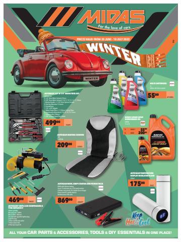Cars, Motorcycles & Spares offers in Mthatha | Midas Winter brochure in Midas | 2022/06/20 - 2022/07/10