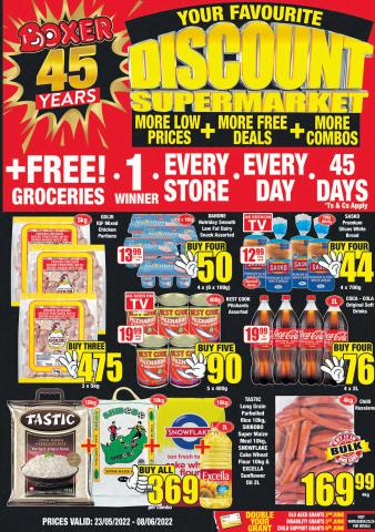 Groceries offers in Welkom | FS May ME  in Boxer | 2022/05/23 - 2022/05/26