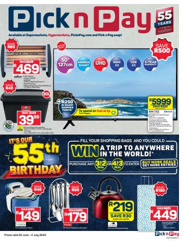 Pick n Pay Hypermarket catalogue | Pick n Pay Hypermarket weekly specials | 2022/06/22 - 2022/07/04