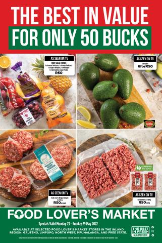 Groceries offers in Welkom | Food Lover's Market weekly specials in Food Lover's Market | 2022/05/23 - 2022/05/29
