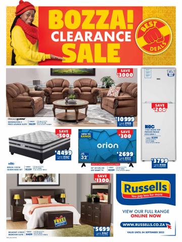 Home & Furniture offers in Port Elizabeth | Best Deals! in Russells | 2022/08/08 - 2022/09/04