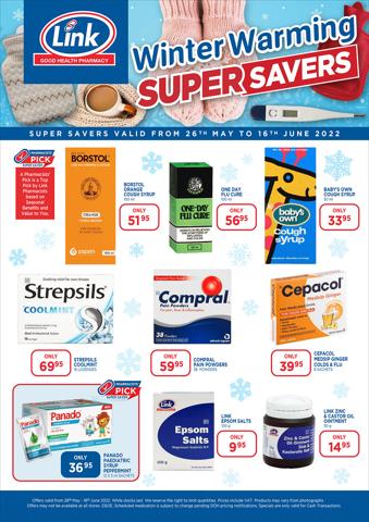 Link Pharmacy catalogue | Link Pharmacy weekly specials | 2022/05/26 - 2022/06/16