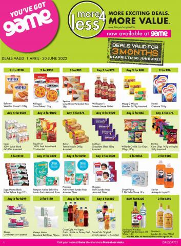 Game catalogue in Secunda | More 4 Less | 2022/05/13 - 2022/06/30