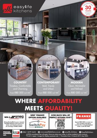Easylife Kitchens catalogue |  Easylife Kitchens New Deals | 2022/04/07 - 2022/05/31