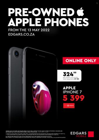 Edgars catalogue in Cape Town | Pre-Owned Apple Phones Offers! | 2022/05/13 - 2022/06/30