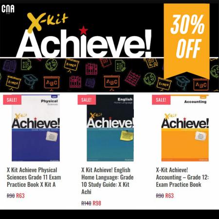 Books & Stationery offers in George | X-kit Achieve 30% off in CNA | 2022/06/20 - 2022/07/03