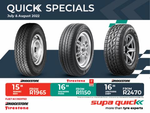 Cars, Motorcycles & Spares offers in Cape Town | Incredible Deals! in Supa Quick | 2022/07/01 - 2022/08/31