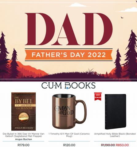 Books & Stationery offers in Bloemfontein | Fathers Day Deals in CUM Books | 2022/05/24 - 2022/06/05