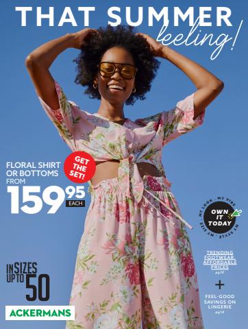 Clothes, Shoes & Accessories offers in Somerset West | That summer feeling in Ackermans | 2022/08/04 - 2022/08/31