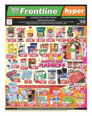Frontline Hyper catalogue | Month-End Madness deals  | 2022/05/24 - 2022/06/06