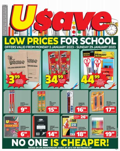 Usave in Bloemfontein | Back to school Specials & Catalogues