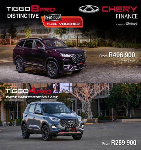 Cars, Motorcycles & Spares offers in Cape Town | New Arrivals! in Chery Auto | 2022/08/03 - 2022/08/16