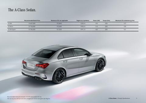 Mercedes-Benz catalogue | Mercedes-Benz A Class Sedan  | 2022/03/03 - 2022/08/31