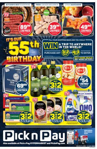 Pick n Pay catalogue in Brits | Our 55th birthday catalogue | 2022/06/27 - 2022/07/03