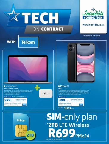 Electronics & Home Appliances offers in Pretoria | Telkom Deals in Incredible Connection | 2022/05/12 - 2022/05/31