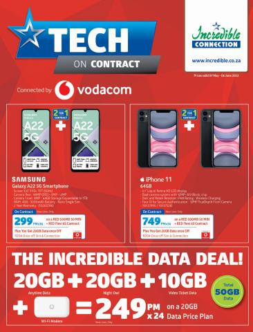 Incredible Connection catalogue | Vodacom Cellular and Data Deals | 2022/05/16 - 2022/06/06