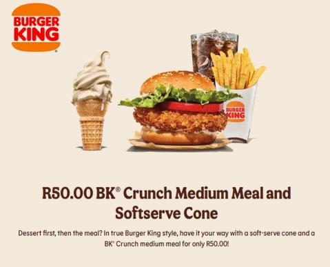 Restaurants offers in Cape Town | New Deals! in Burger King | 2022/08/04 - 2022/08/17