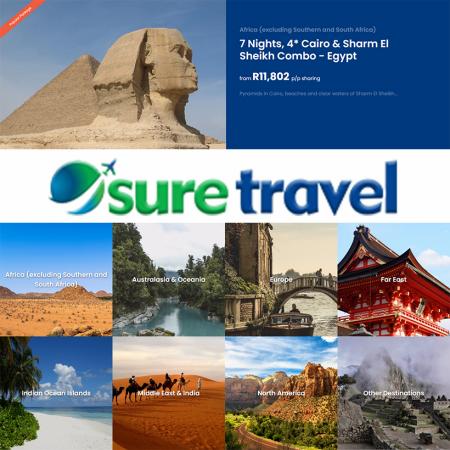 Travel offers in Port Elizabeth | New Deals in Sure Travel | 2022/05/18 - 2022/05/29