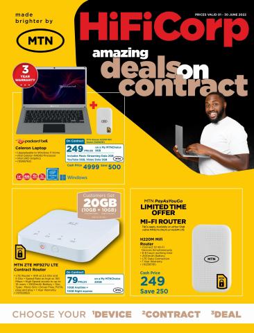 Electronics & Home Appliances offers in Cape Town | Mtn Deals in HiFi Corp | 2022/06/09 - 2022/06/30