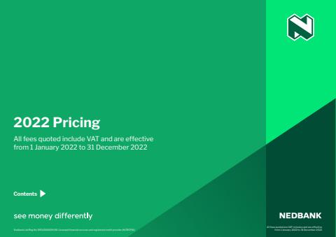 Banks & Insurances offers in Durban | Nedbank 2022 Pricing Guide in Nedbank | 2022/01/12 - 2022/12/31