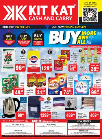 Groceries offers in Johannesburg | Buy all, Buy any, Buy more in KitKat Cash and Carry | 2022/05/26 - 2022/07/03