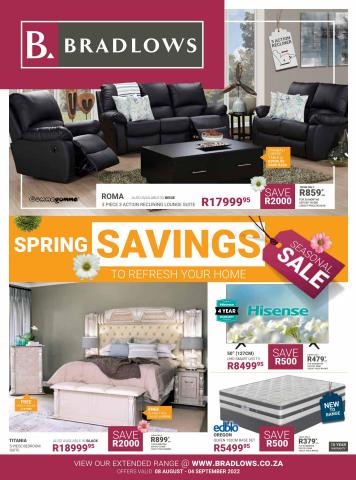 Home & Furniture offers in Port Elizabeth | Seasonal Sale in Bradlows | 2022/08/08 - 2022/09/04