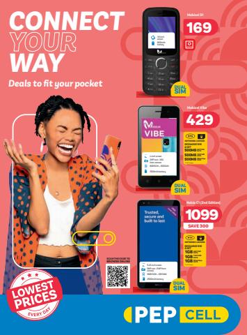 Clothes, Shoes & Accessories offers in Pietermaritzburg | PEP Cell June 2022 Printed Leaflet in PEP | 2022/05/27 - 2022/06/30
