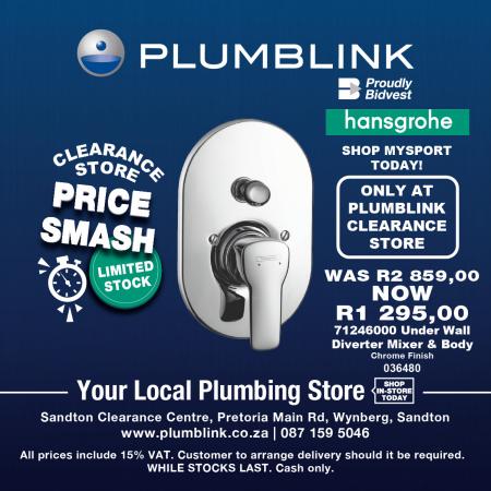 Plumblink catalogue | Plumblink  Price Smash | 2022/05/03 - 2022/05/22