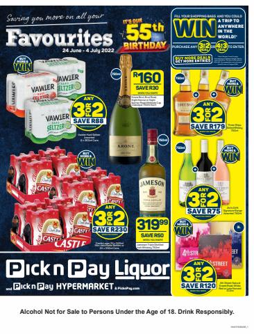 Pick n Pay Liquor catalogue | Pick n Pay Liquor weekly specials | 2022/06/24 - 2022/07/04