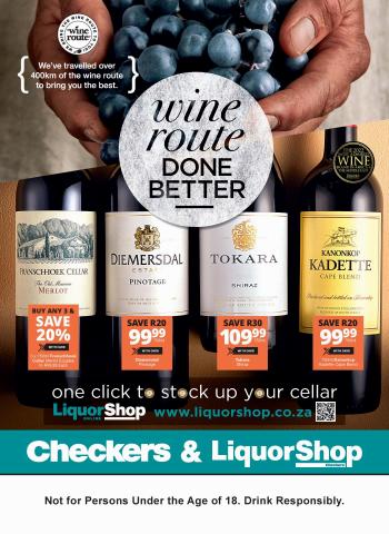 Checkers Hyper catalogue | Checkers  Wine Route Done Better | 2022/06/20 - 2022/07/10