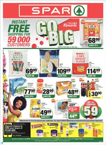 Groceries offers in Cape Town | Store Specials in Spar | 2022/08/09 - 2022/08/21