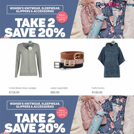 Pick n Pay Clothing catalogue in Cape Town | Take 2 Save 20% | 2022/04/27 - 2022/05/08