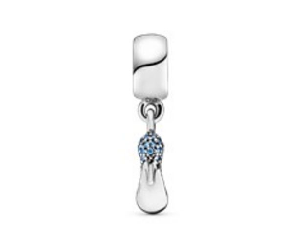 Disney Cinderella shoe silver dangle with fancy light blue cubic zirconia offers at R 1299