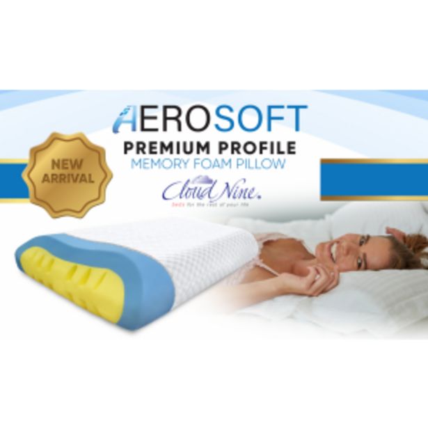 Cloud Nine Aerosoft Memory Foam Pillow offers at R 929,99