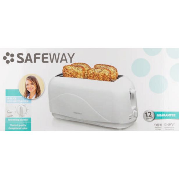 4 Slice Toaster White offers at R 309