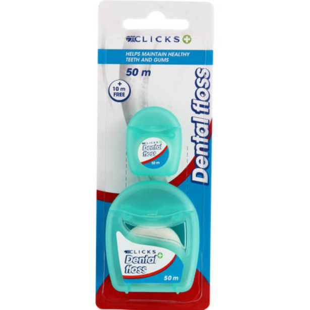 Dental Floss Minty 50m + 10m offers at R 49,99