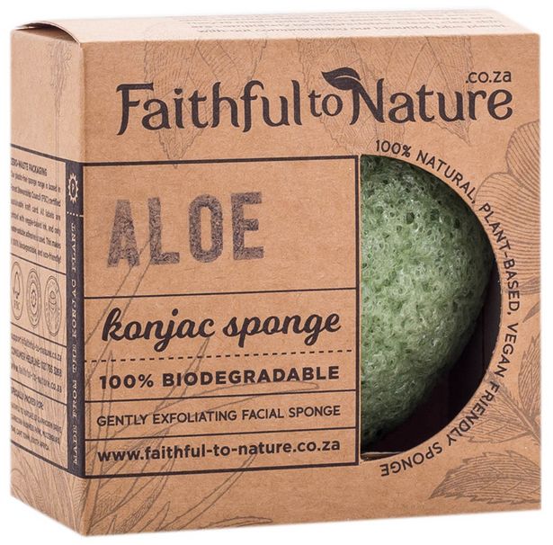 Faithful to Nature Konjac Sponge - Aloe offers at R 69,3