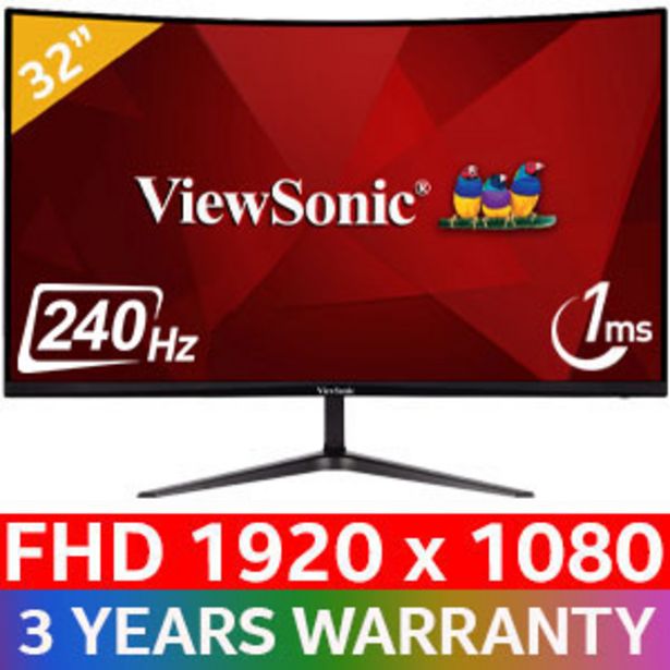 ViewSonic VX3219-PC-MHD 32" 240Hz Curved Monitor offers at R 6799
