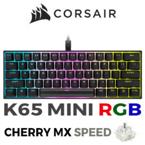 Corsair K65 RGB MINI Gaming Keyboard - CHERRY MX SPEED offers at R 1799