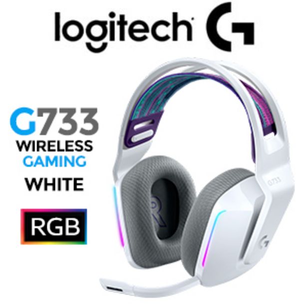 Logitech G733 Wireless Gaming Headset - White offers at R 2399