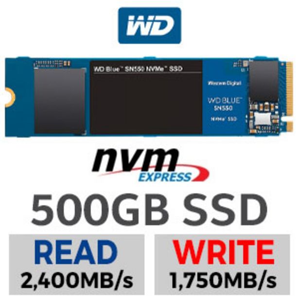 WD Blue SN550 500GB NVMe SSD offers at R 949