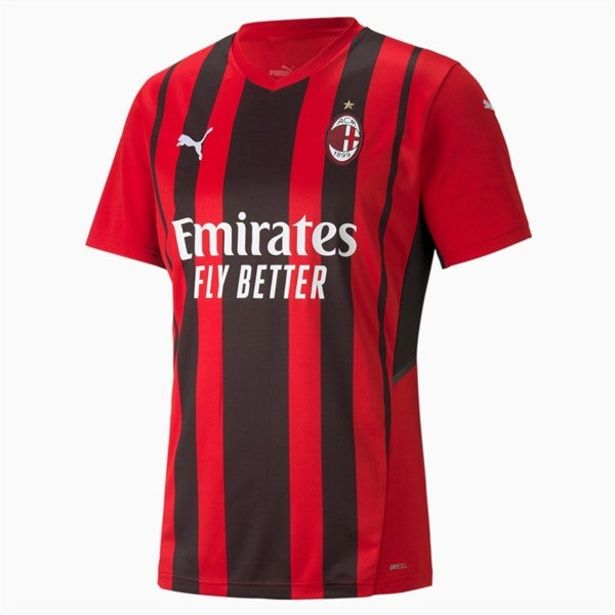 PUMA AC MILAN HOME REPLICA 21/22 JERSEY RED/ BLACK offers at R 849,95