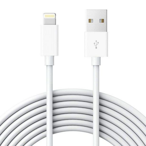 IPhone USB Charging Cable for iPhone 5 & 6 & 7 & 8 & X - White offers at R 51