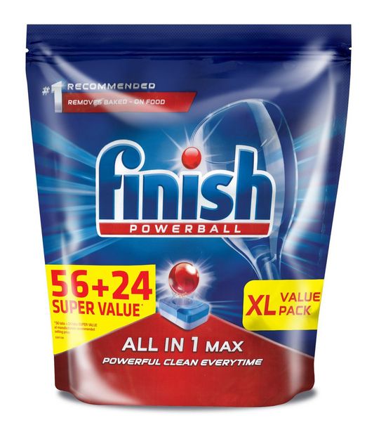 Finish Auto all in one 56's + 24's Dishwashing Tablets offers at R 229