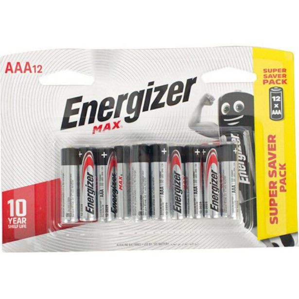 Energizer MAX Alkaline AAA Battery Card 12 offers at R 119