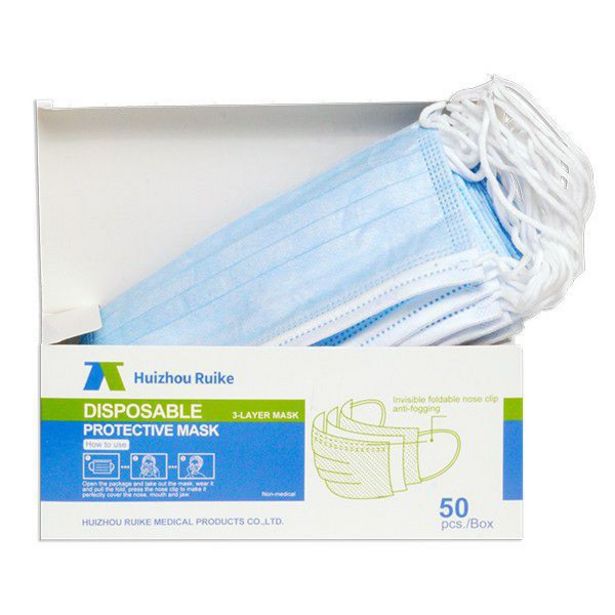 Disposable Face Mask 3 Ply - (Box of 50) offers at R 89