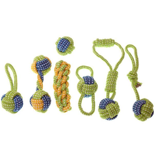 Dog Rope Toy Dog Chewing Teeth Cleaning Molars Chewing Rope Toy 7-Piece Set offers at R 249