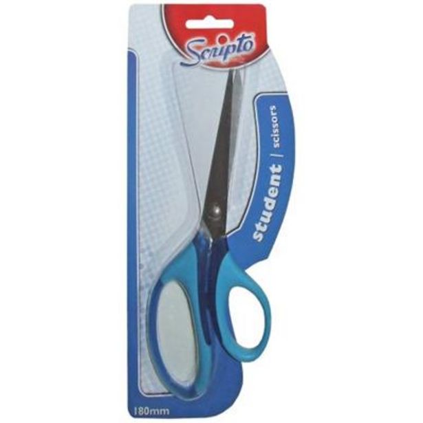 STUDENT SCISSORS 180mm BLUE HANDLE offers at R 26,9