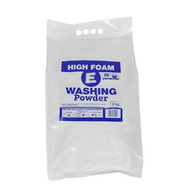 HIGH FOAM E WASHING POWDER ECONOMY PACK 8kg offers at R 139,9